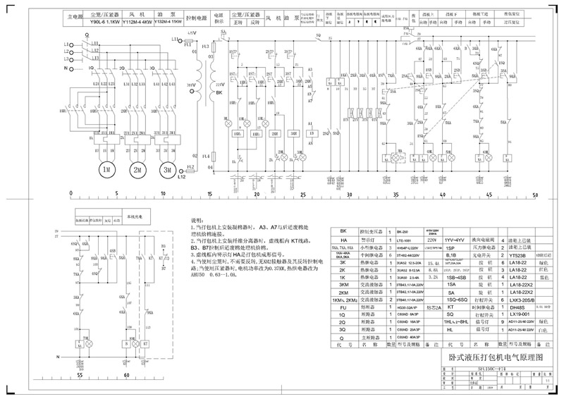 1 機器外形圖Outlook of the machine       2 地腳設(shè)計圖Ground Mounting Instruction       3 液壓原理圖Hydraulic Principle Figure       4 電氣原理圖Electricity Principle Figure       5 電氣連線圖Electrics Connection Figure       6 液壓油管聯(lián)接示意圖Hydraulic Oil Pipes Connection Figure       7 壓棉小車調(diào)整示意圖Cotton Press Cart Adjustment Figure       8 液壓元件安裝示意圖Hydraulic Components Set-up Figure